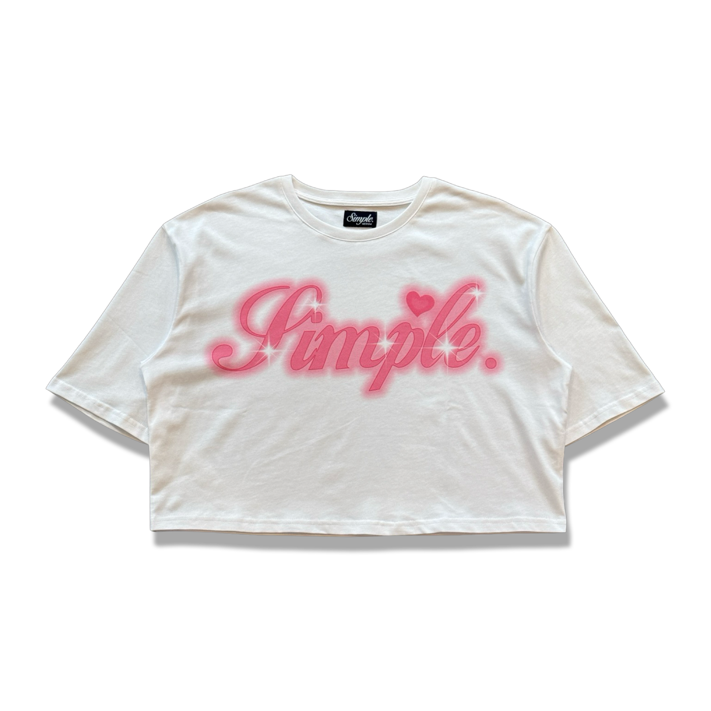 ladies cropped airbrush tee